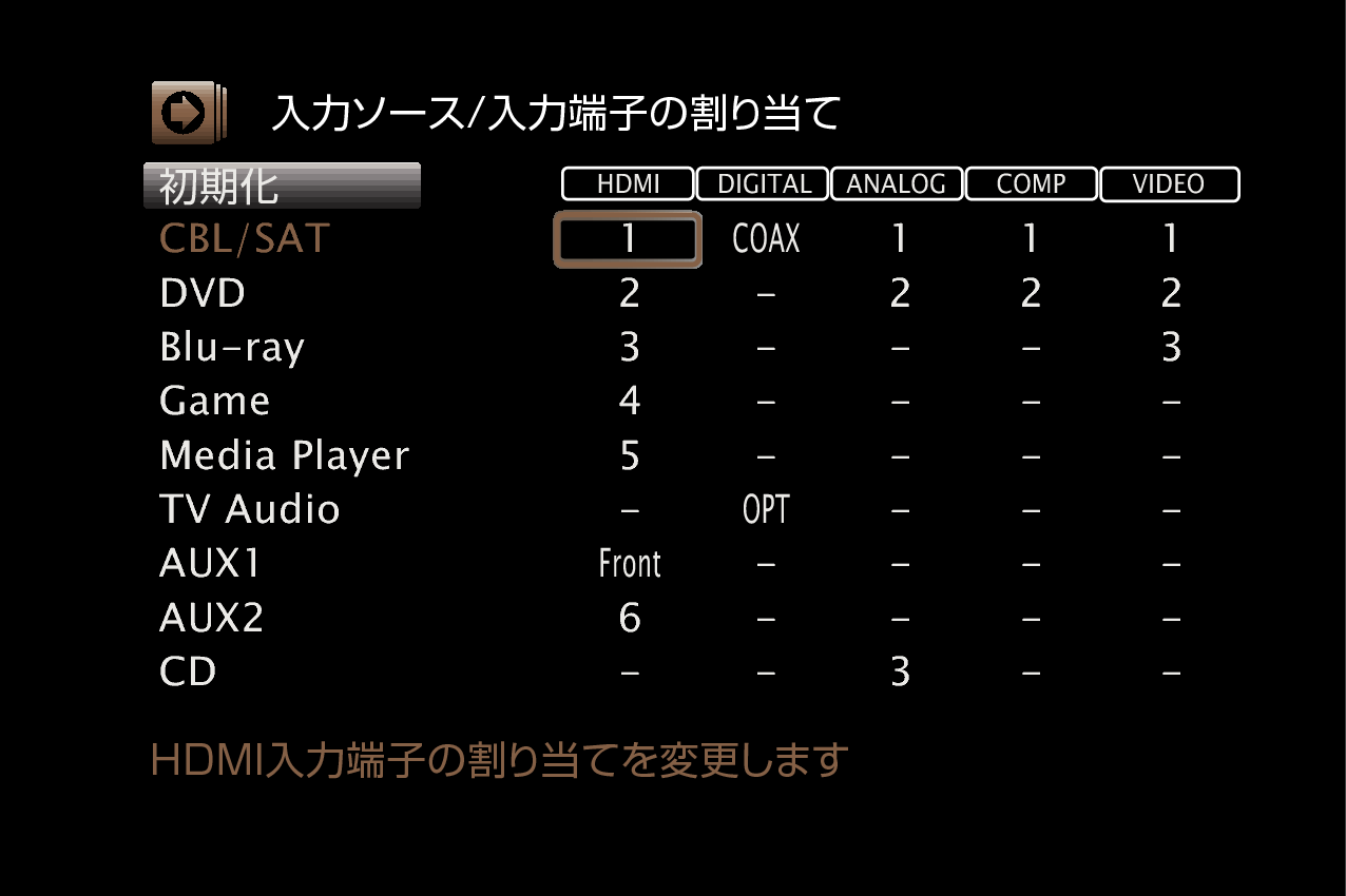 GUI InputAssign NR1605N